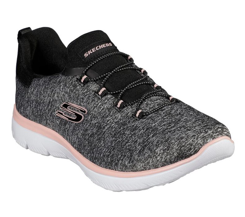 Skechers Dam Svarta/Korall Sneakers - Summits - Quick Getaway - Sverige (GEORQ-5467)
